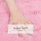 100% Polyester Bathtub Soft Shaggy Bath Rug Mat Water Absorbent