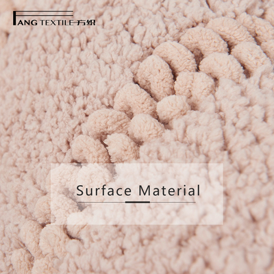 Microfiber Absorbent Bathroom Mats Fluffy Loop Pile Tufted