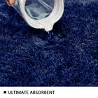Shaggy Tufted 1.5 Inches Non Slip Bathroom Carpet Machine Washable