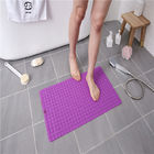 Waterproof Purple Shower Mat Bathtub Grip Mat PVC Backing