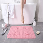 Rectangle Sweet Pink No Fade PVC Bath Mat Lightweight