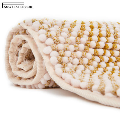 Recycle Super Water Absorbent Shaggy Fluffy Chunky  Chenille Bath Mat