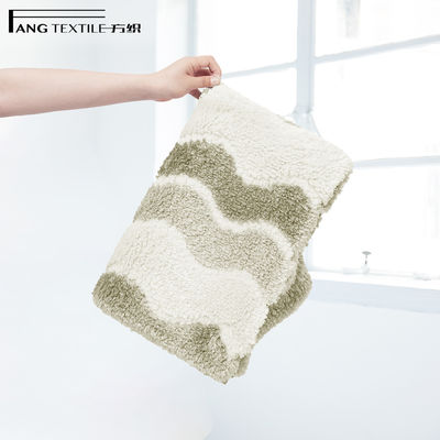 Beige Color High Absorbent  Toilet Microfiber  Anti Slip Bath Mat