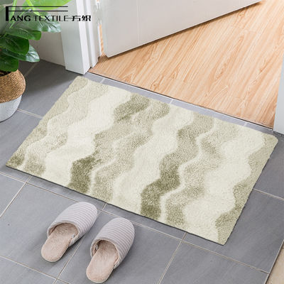 Beige Color High Absorbent  Toilet Microfiber  Anti Slip Bath Mat