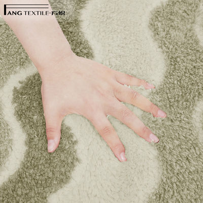 Beige Color High Absorbent  Toilet Microfiber  Anti Slip Bath Mat