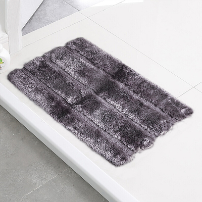 Anti Slip Shaggy Washable Polyester Tufted Bath Mat  Fast Drying