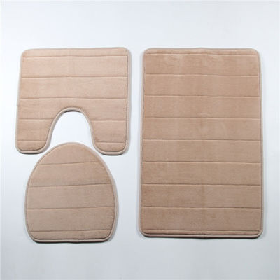 Anti Fatigue 35D 12mm Memory Foam Bath Mat 3 Piece Memory Foam Bath Mat Set