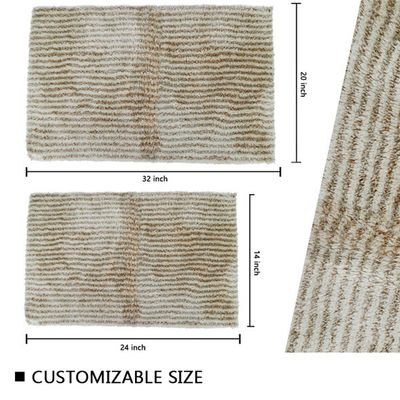 Scratch free 100% Microfiber Polyester Tufted Bath Mat Colorful