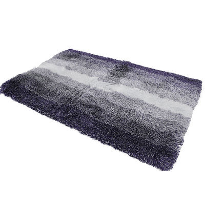 Quick Water Absorption Tufted Bath Mat Pile Height 4cm Non Slip Bathroom Mat