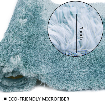 Tufted Microfiber Flannel Runner Bath Mat Latex Backing