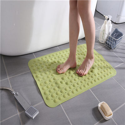 Non Slip Shower Bath Mat With Massage Style Foot Scrub Anti Slip PVC Bath Mat