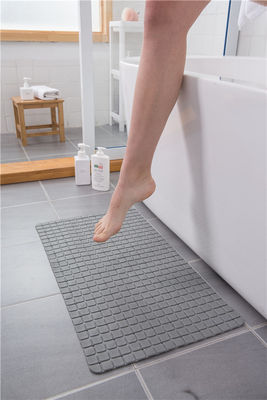 Printed Plastic Non Slip Suction Backing Bath Mat PVC Shower Mat