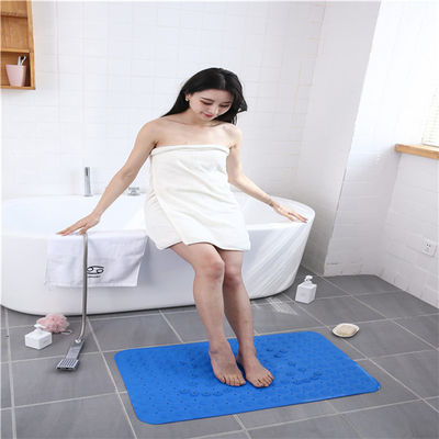 Customized Size Solid SGS PVC Bath Mat With Dome Shaped Pebbles