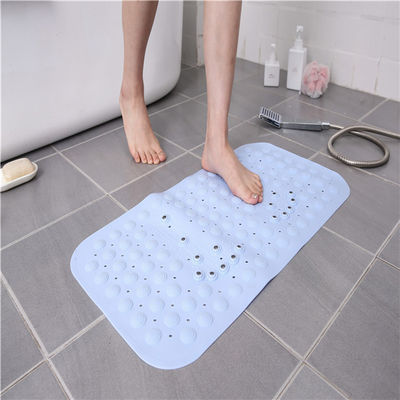 Plain Pattern Mildew Resistant PVC Bath Mat Machine Washable Bathroom Mats