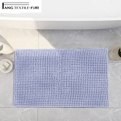 Microfiber Polyester 20x30 Chenille Bath Mats Anti Skid  Water Absorption